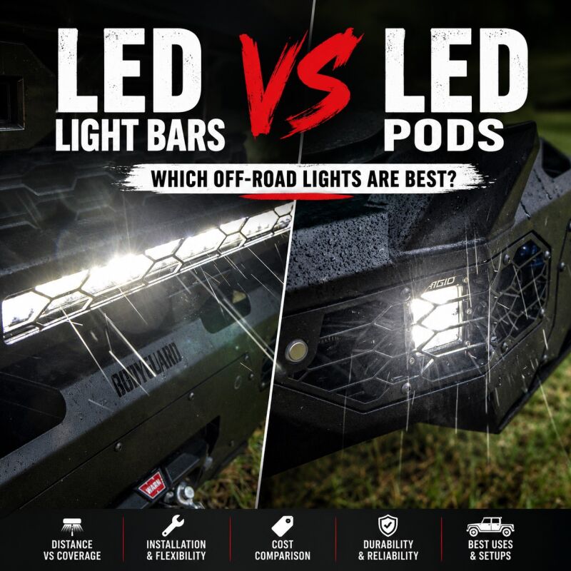 LED Light Bars vs. LED Pods: Which Is Better?