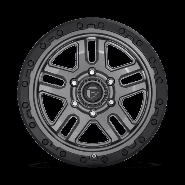 WLPFUEAMMO-D701-6LUG-17x9-ET-12-MATTE-ANTHRACITE-W-BLIK-RING-FACE.png