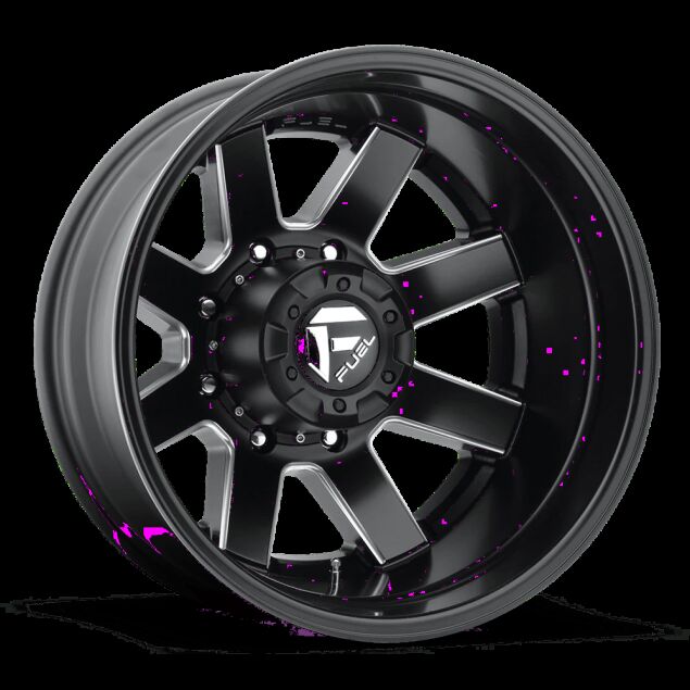 WLPFUEFUEL-D538-MAVERICK-DUALLY-20x8-25-221-8-LUG-MATTE-BLACK-N-MILLED-REAR-A1.png