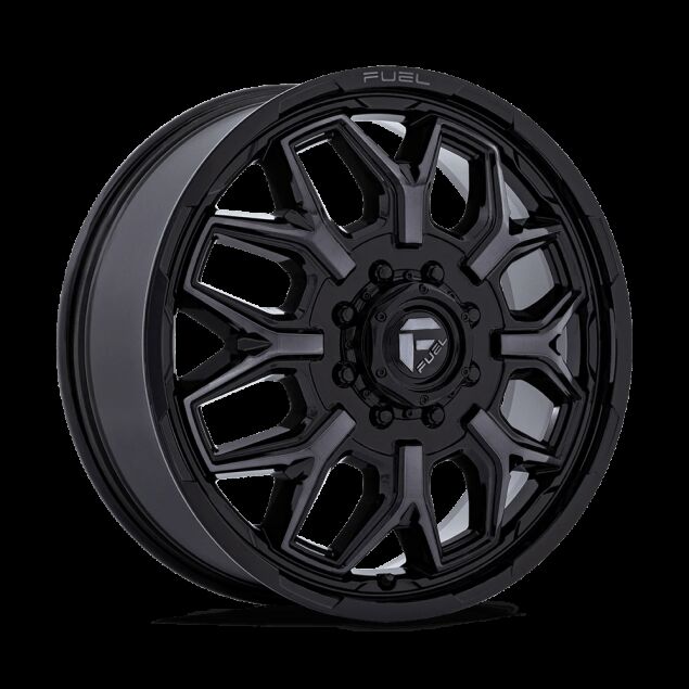 WLPFUEFUEL-FC875-FLUX-DUALLY-22X8-25-8-ET104-GLOSS-BLACK-BRUSHED-DARK-TINTED-CLEAR-A1.png