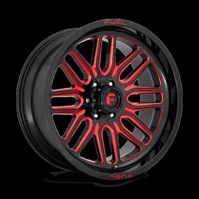 WLPFUEIGNITE-D663-6LUG-22x10-ET-18-GLOSS-BLK-N-MILLED-CANDY-RED-A1.png