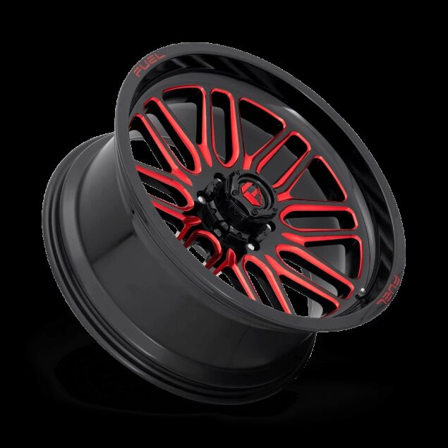 WLPFUEIGNITE-D663-6LUG-22x10-ET-18-GLOSS-BLK-N-MILLED-CANDY-RED-A2.png