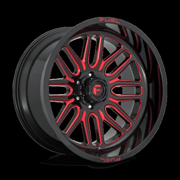 WLPFUEIGNITE-D663-6LUG-22x12-ET-43-GLOSS-BLK-N-MILLED-CANDY-RED-A1.png