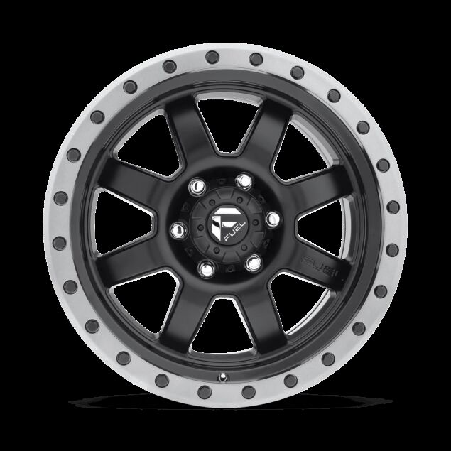 WLPFUETROPHY-D551-MATTE-BLK-W-GRAY-RING-18x9-6Lug-Face.png