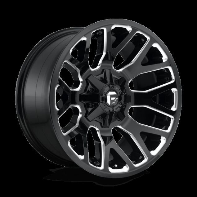 WLPFUEWARRIOR-D623-8LUG-20x10-ET18-GLOSS-BLK-N-MILLED-A1.png