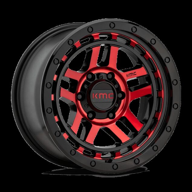 WLPKMCKMC-KM540-GLOSS-BLACK-MACHINED-W-RED-TINT-17X8-5-6-LUG-A1.png