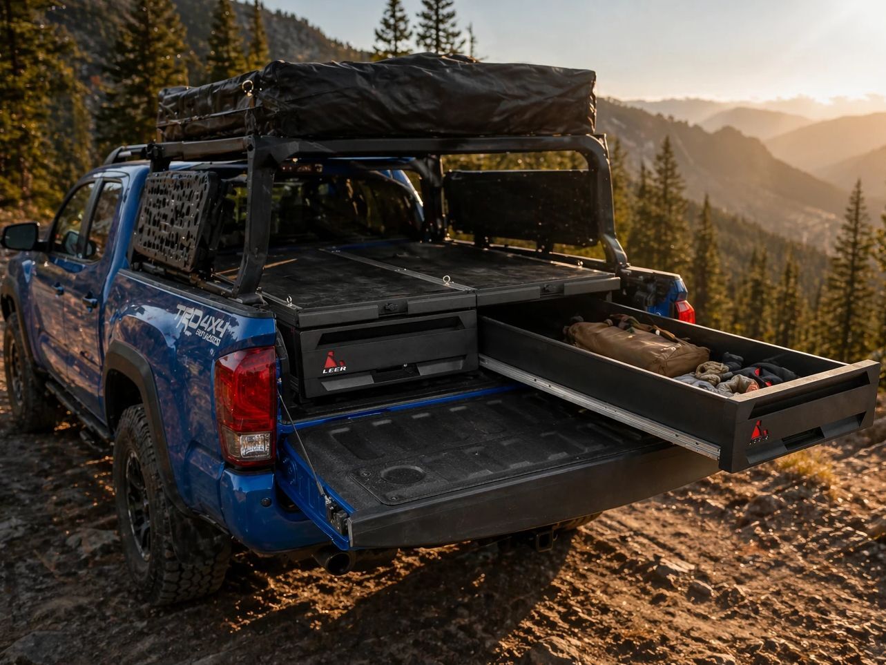LEER NexStor truck bed drawer storage system