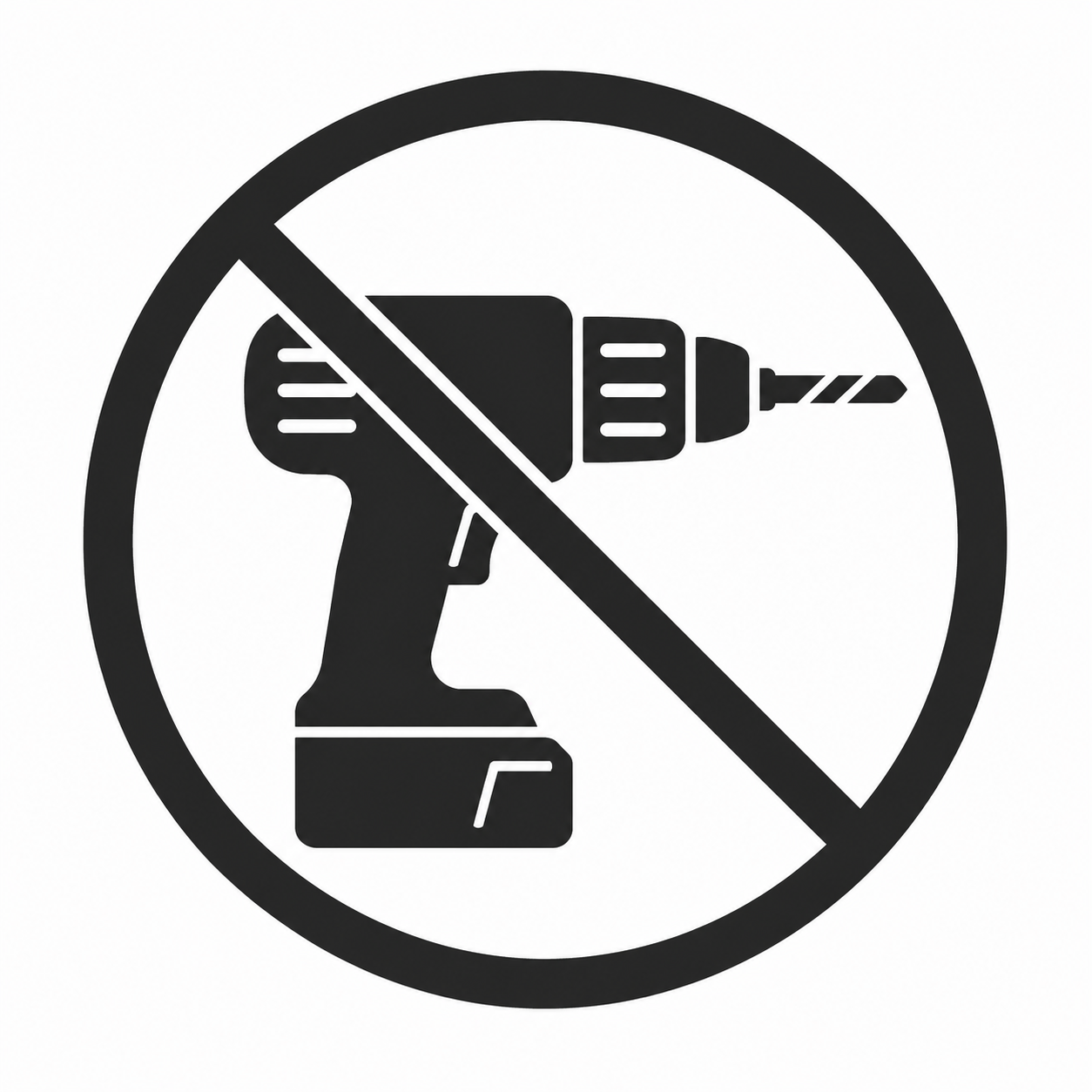 No-drill installation icon