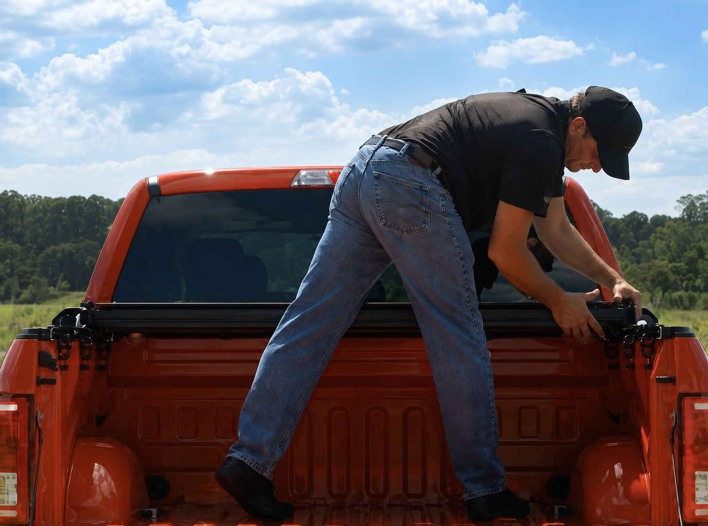 Installing the LEER HF650M with its clamp-on no-drill mounting system